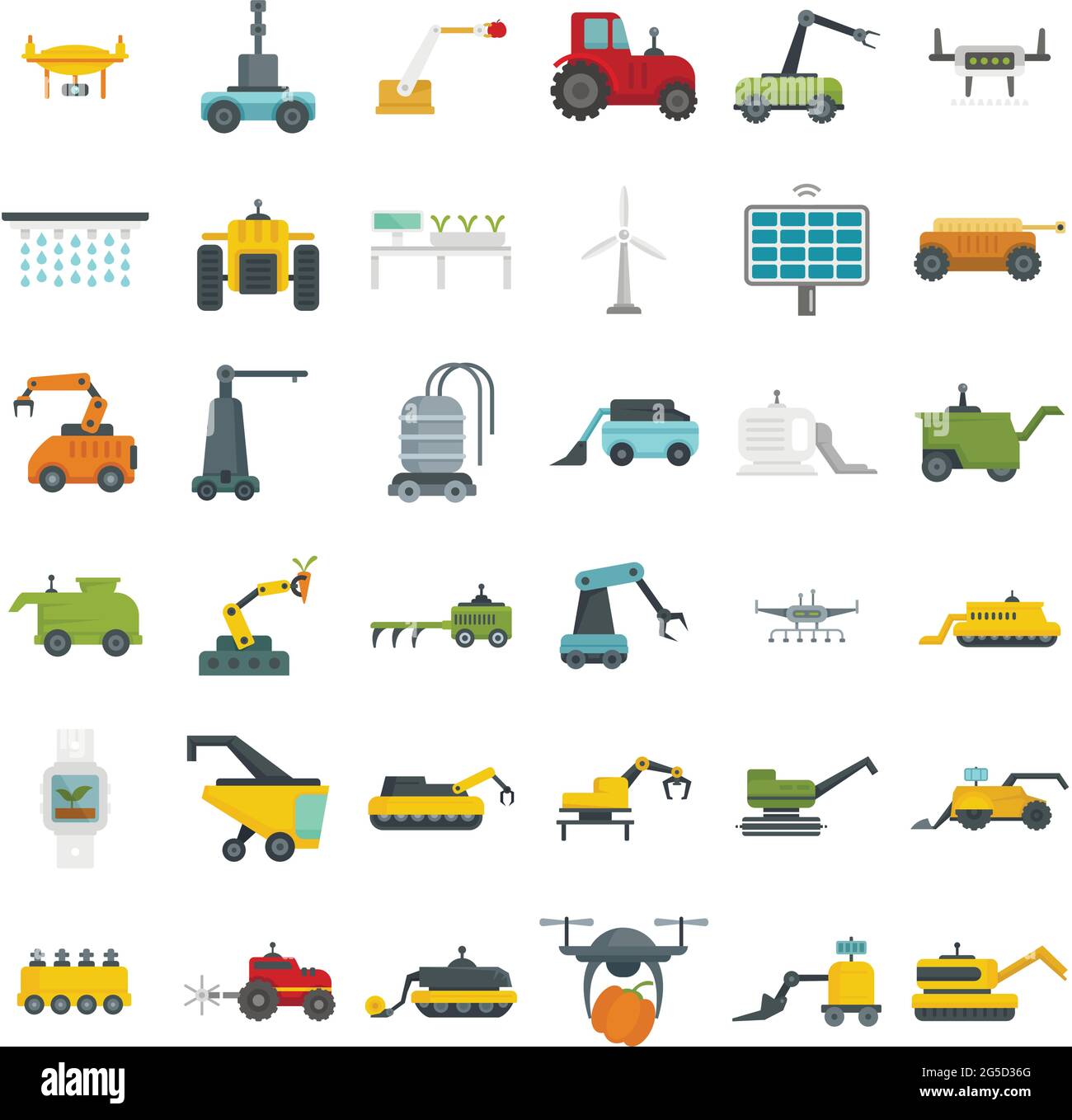 Fruit farming robot Stock Vector Images - Alamy