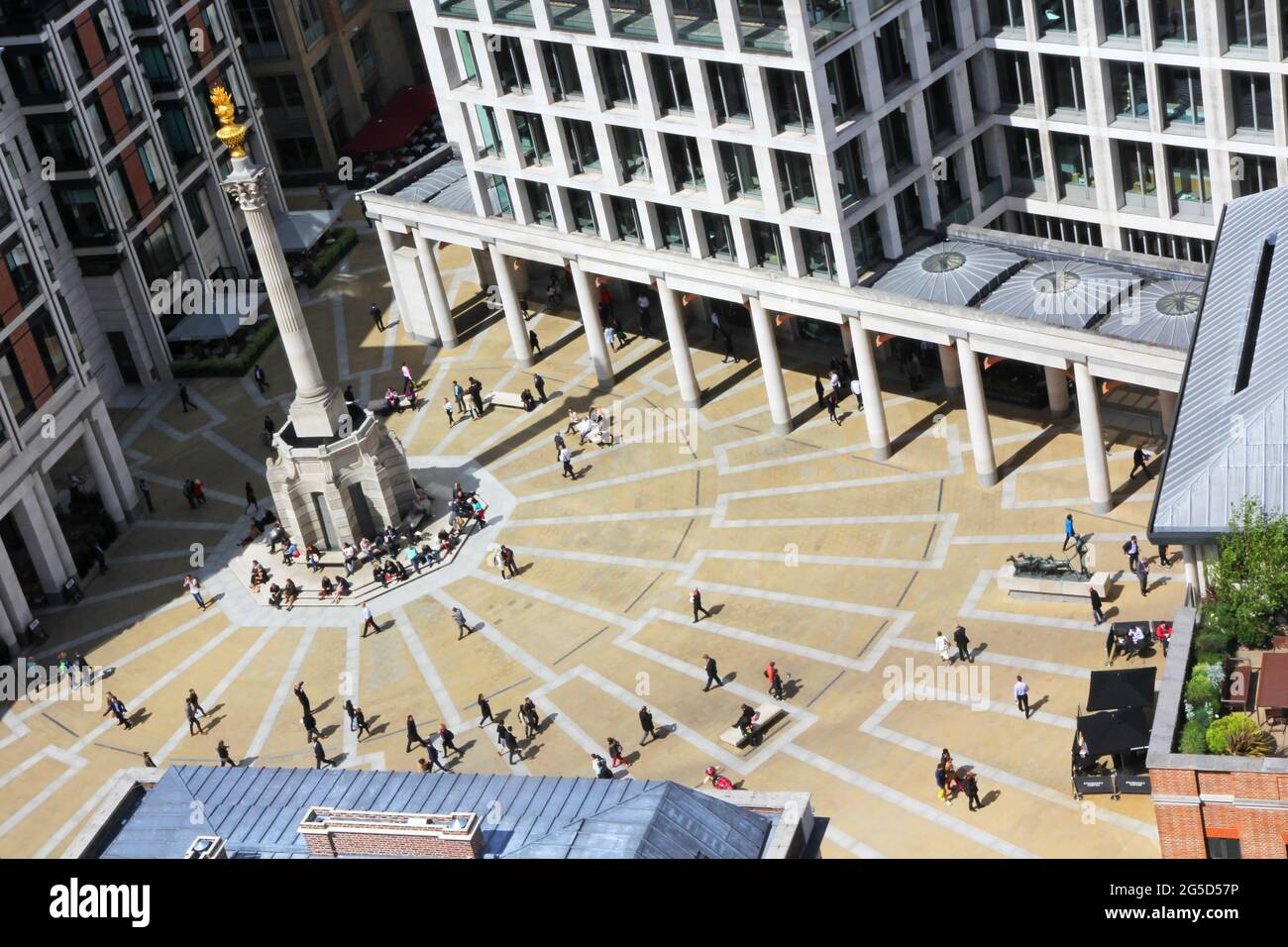 Paternoster Square in central London near to St Paul's Cathedral Stock Photo