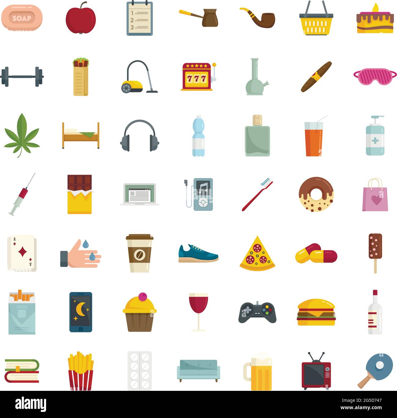 Wellness habit vector Cut Out Stock Images Pictures Alamy