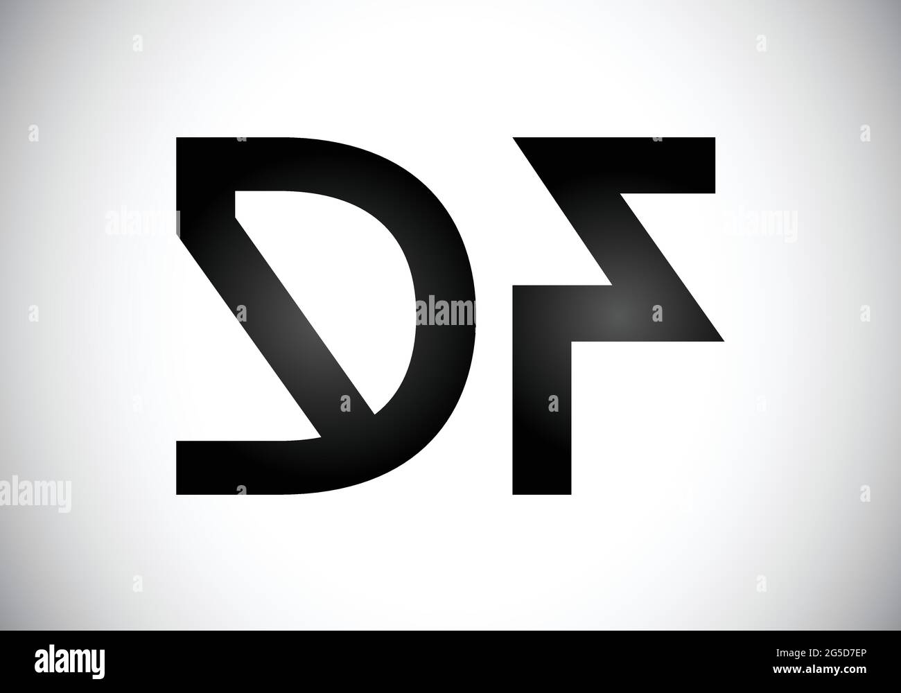 Initial DF Letter Logo With Creative Modern Business Typography Vector ...