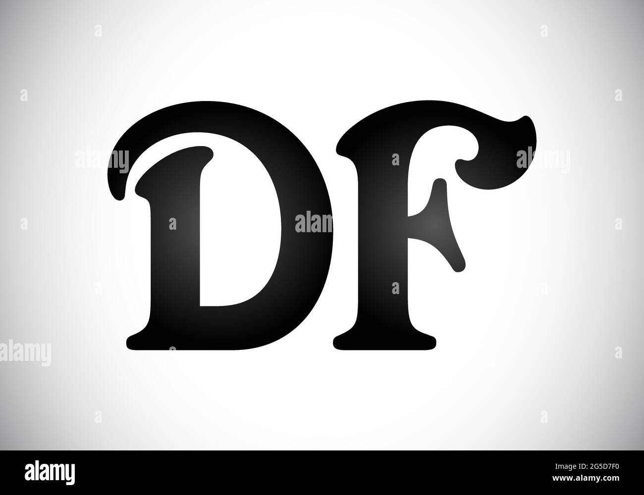 Initial DF Letter Logo With Creative Modern Business Typography Vector ...