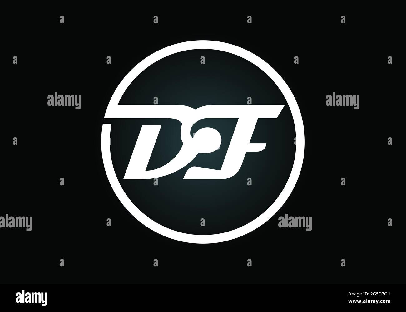 Initial DF Letter Logo With Creative Modern Business Typography Vector ...