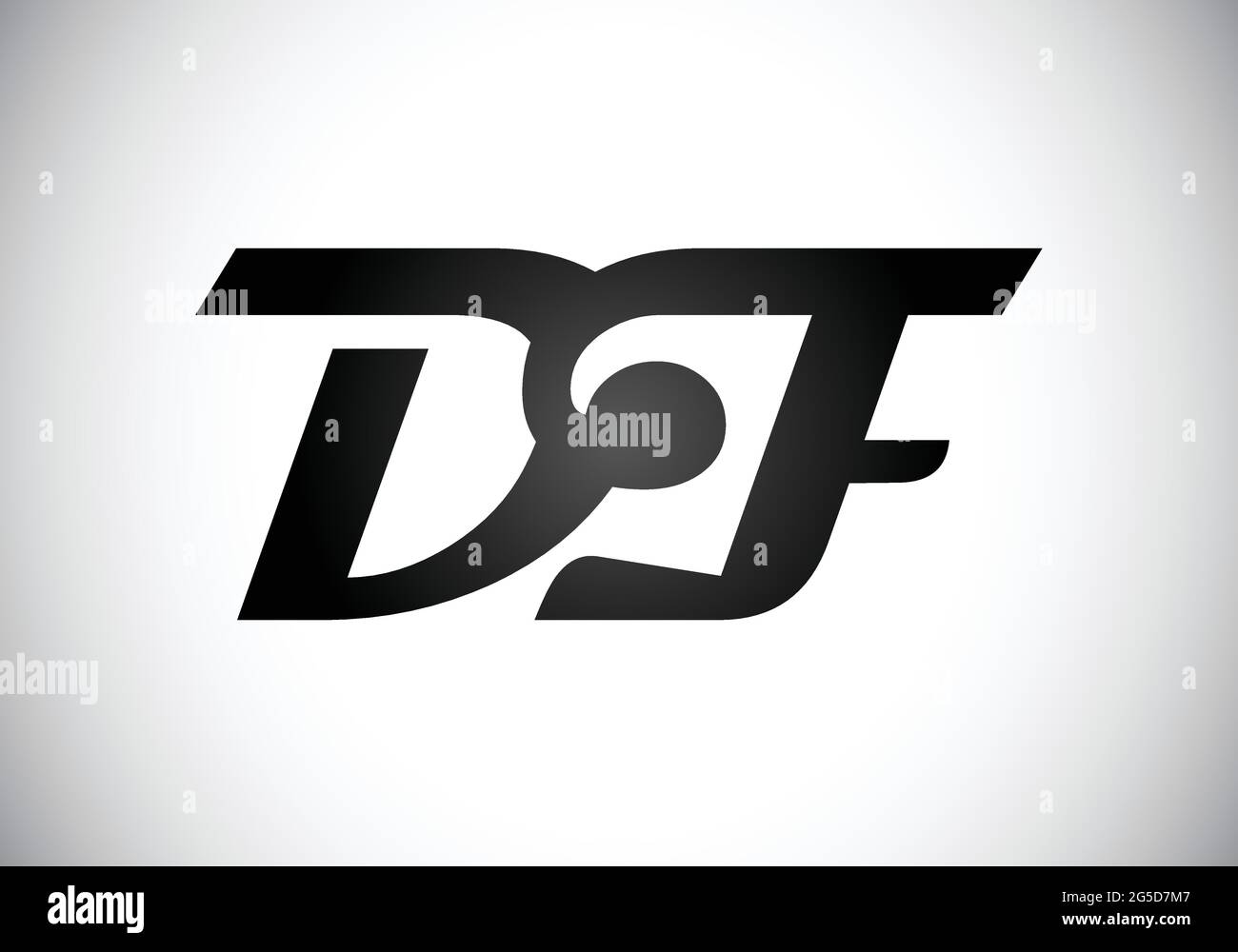 Initial DF Letter Logo With Creative Modern Business Typography Vector ...