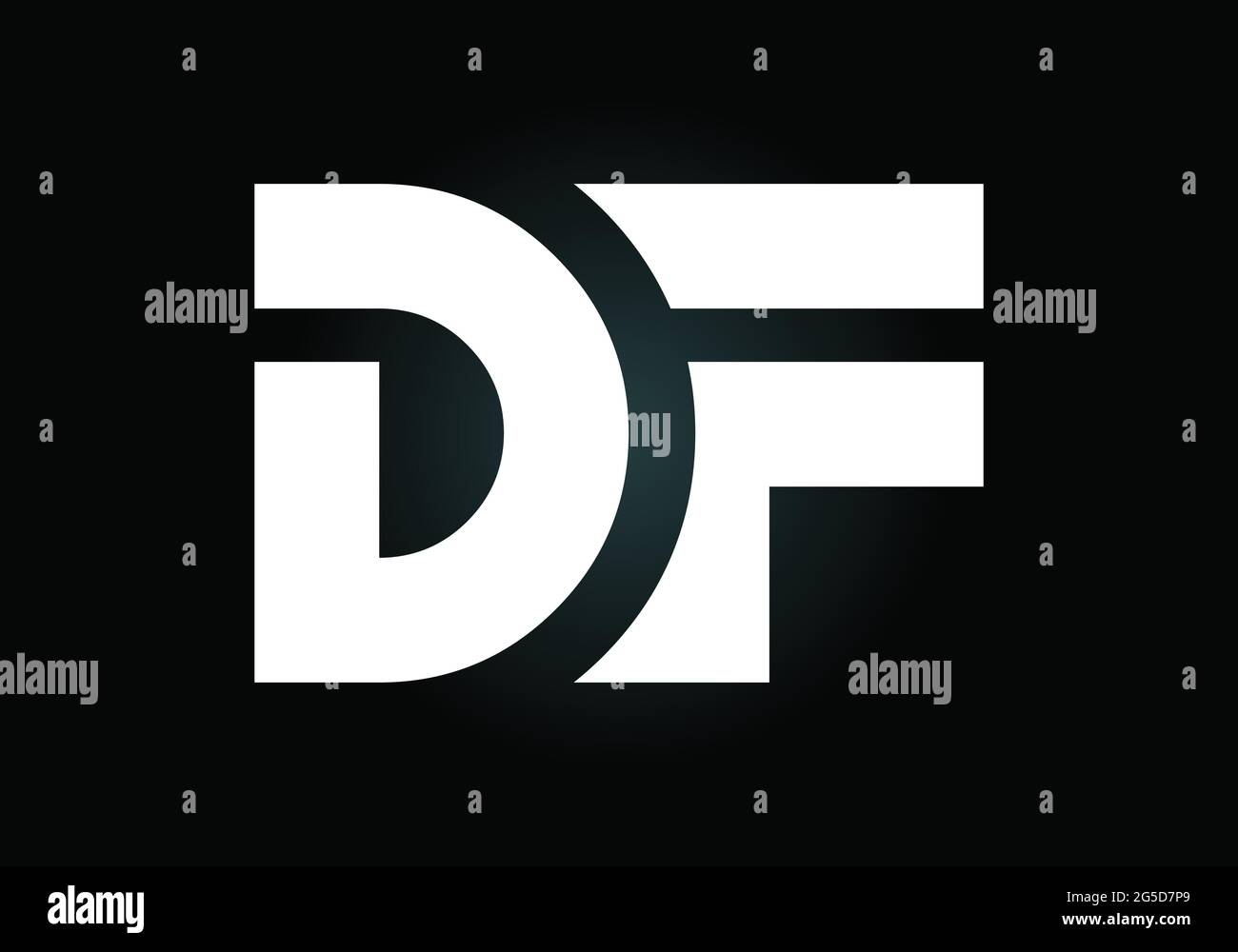 Initial DF Letter Logo With Creative Modern Business Typography Vector ...