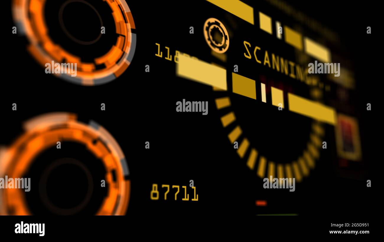 Advanced technology control panel user interface showing the process of ...