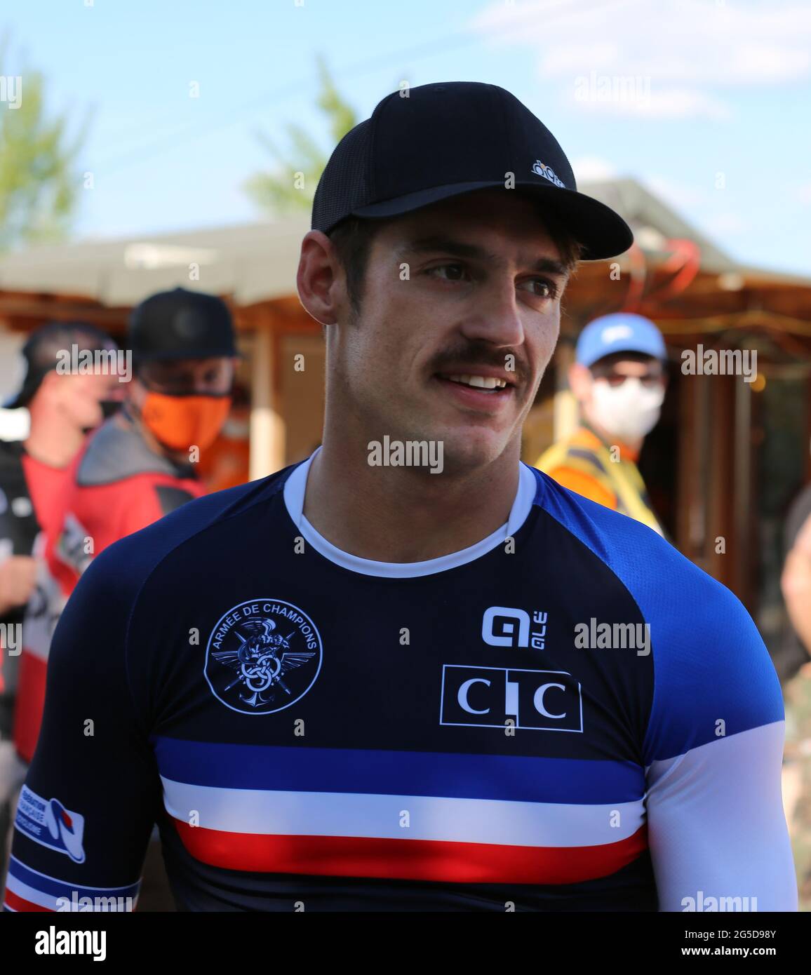Sylvain ANDRE of France after competing in the Men Elite final of the ...