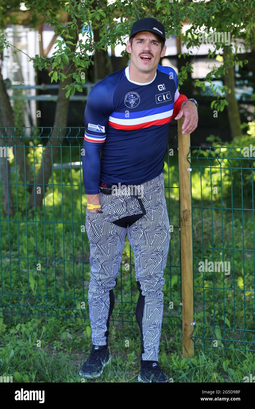 Sylvain ANDRE of France after competing in the Men Elite final of the ...