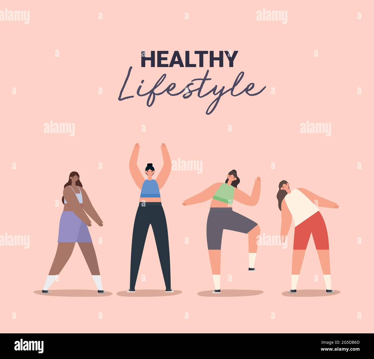 healthy lifestyle women Stock Vector Image & Art - Alamy