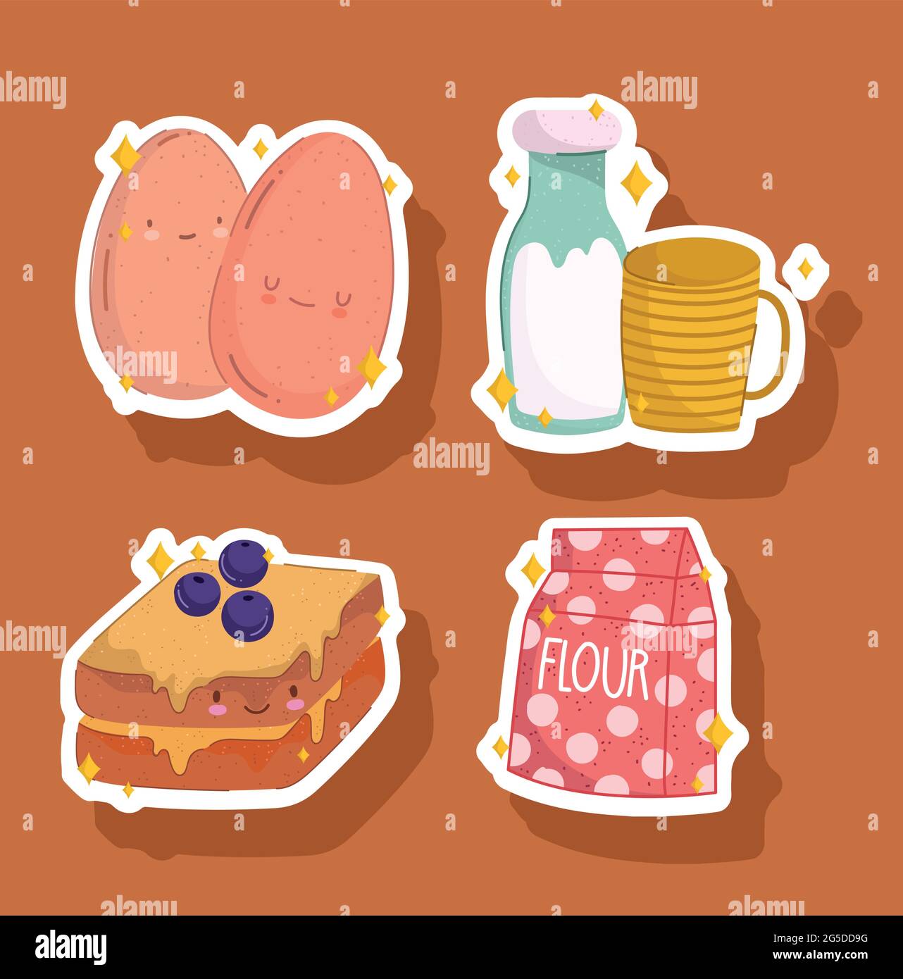 set of breakfast Stock Vector Image & Art - Alamy