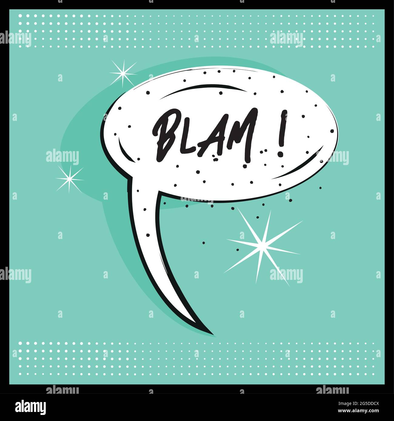 Comic bubble chat with text on a comic page Stock Vector Image & Art ...