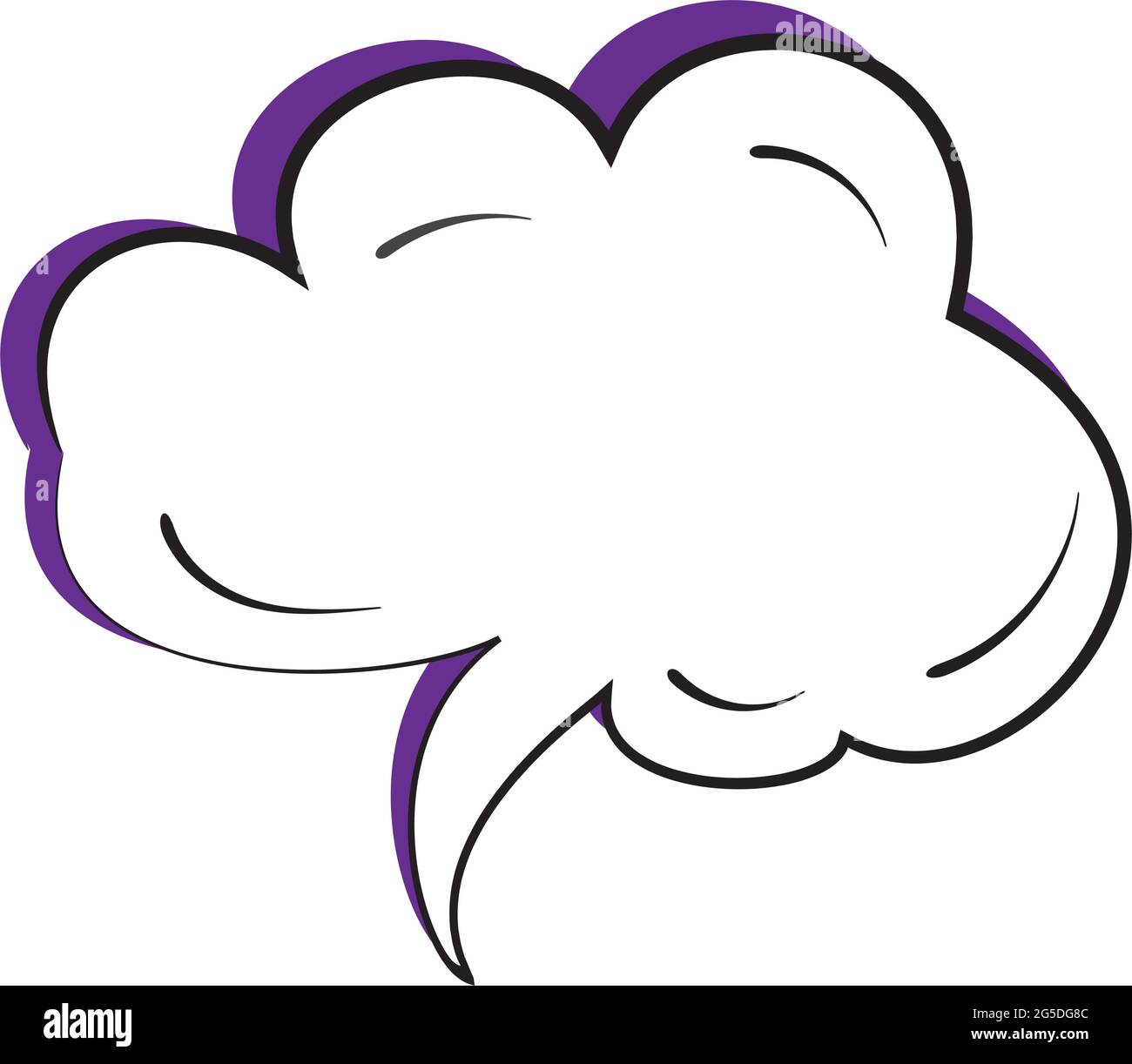 Isolated empty comic bubble chat Stock Vector