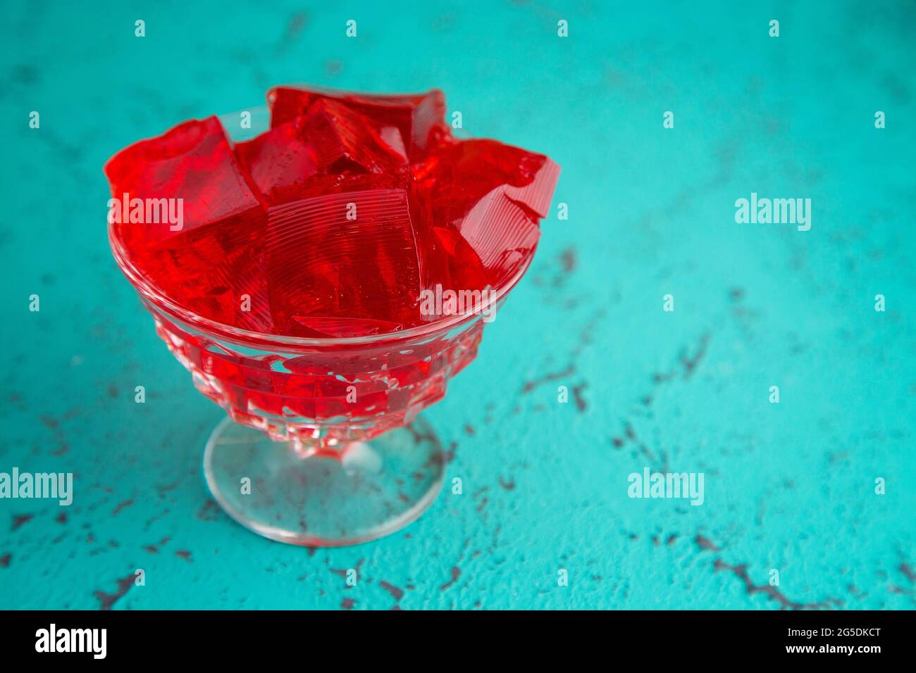Crystal Bowl Full of Strawberry Jelly Stock Photo Alamy