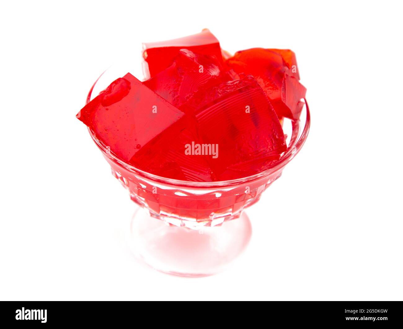 Crystal Bowl Full of Strawberry Jelly Stock Photo Alamy