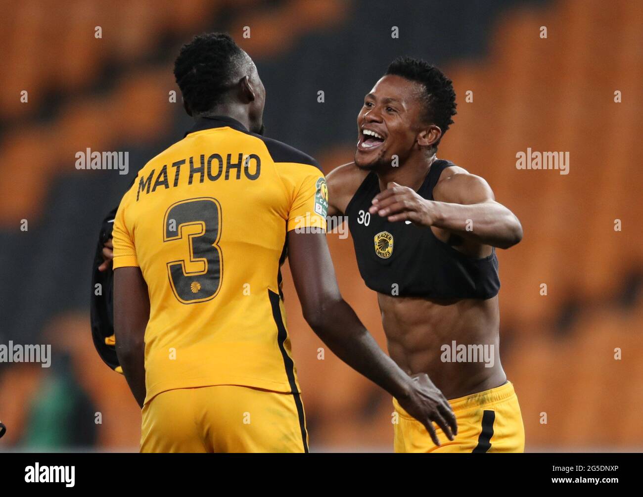 Soccer Football African Champions League Semi Final Second Leg Kaizer Chiefs V Wydad Casablanca Fnb Stadium Johannesburg South Africa June 26 21 Kaizer Chiefs Eric Mathoho And
