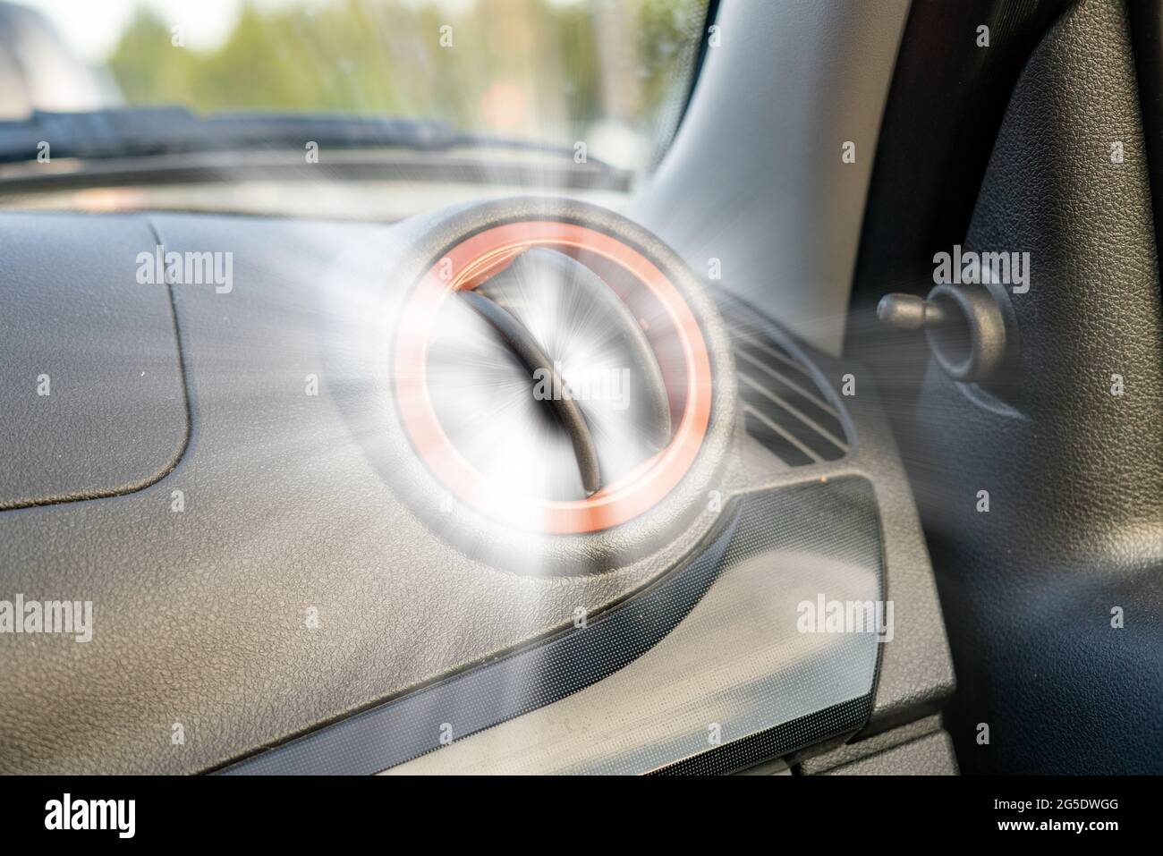 car air condition cooling system, breeze flow Stock Photo Alamy