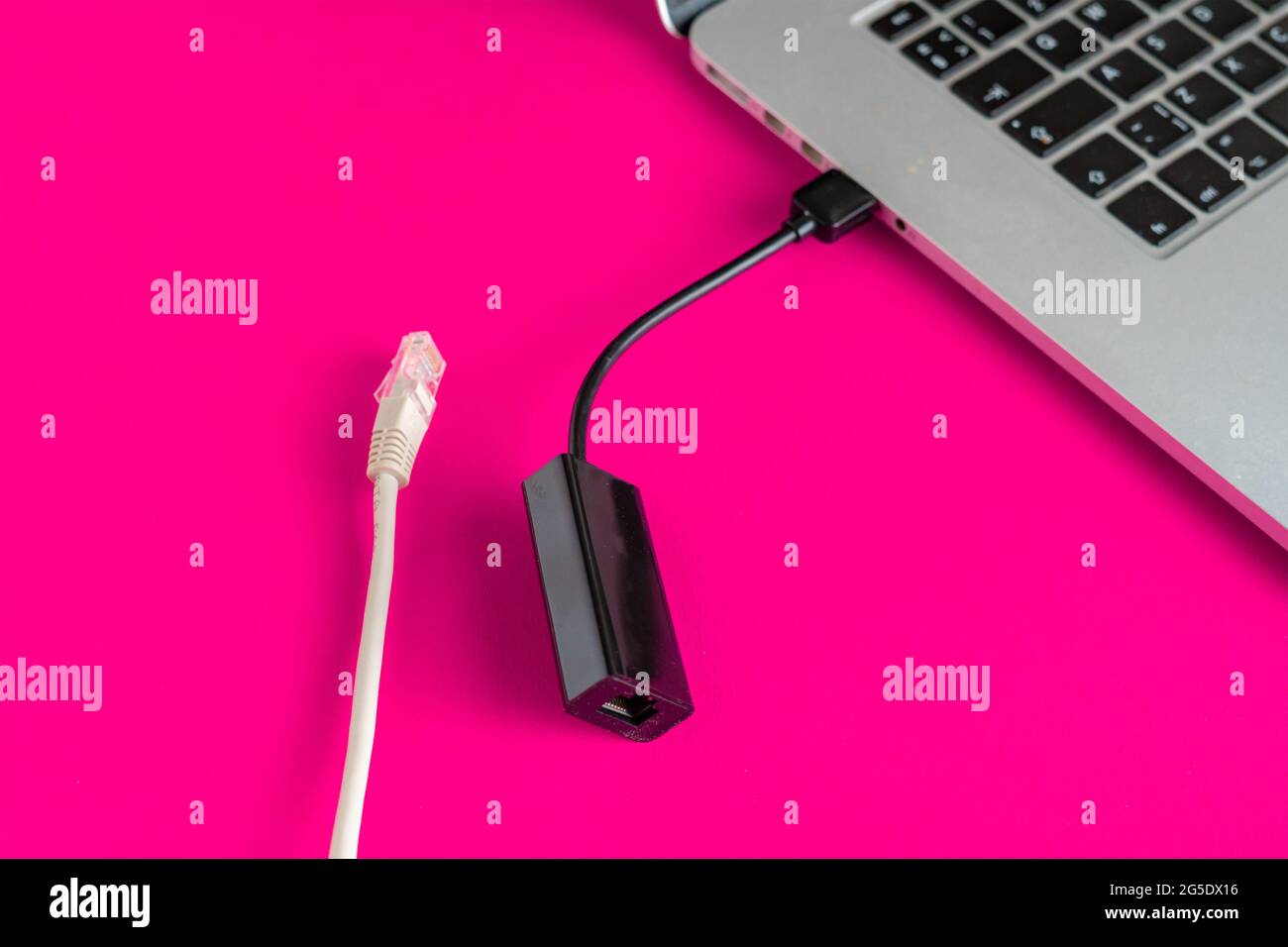 lan card wire to connect to desktop computer Stock Photo Alamy