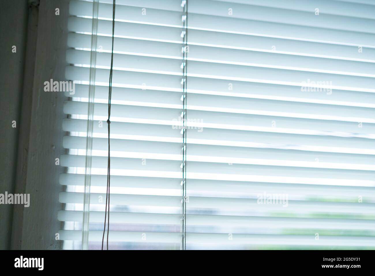 good morning and home bedroom, sun ray through the jalousie on the window  Stock Photo - Alamy