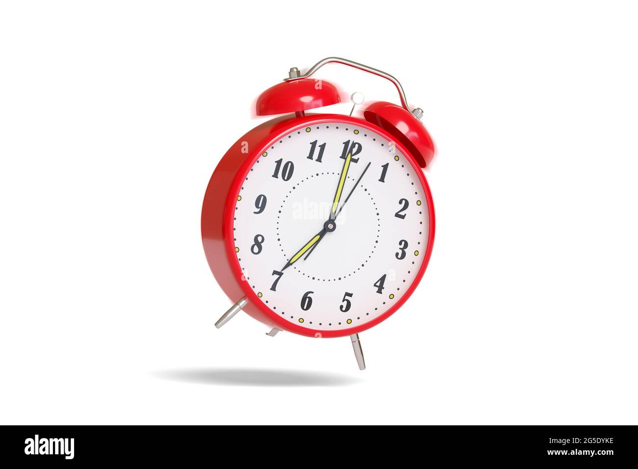 Classical Alarm Clock Ringing On White Stock Photo 123696997 | Shutterstock