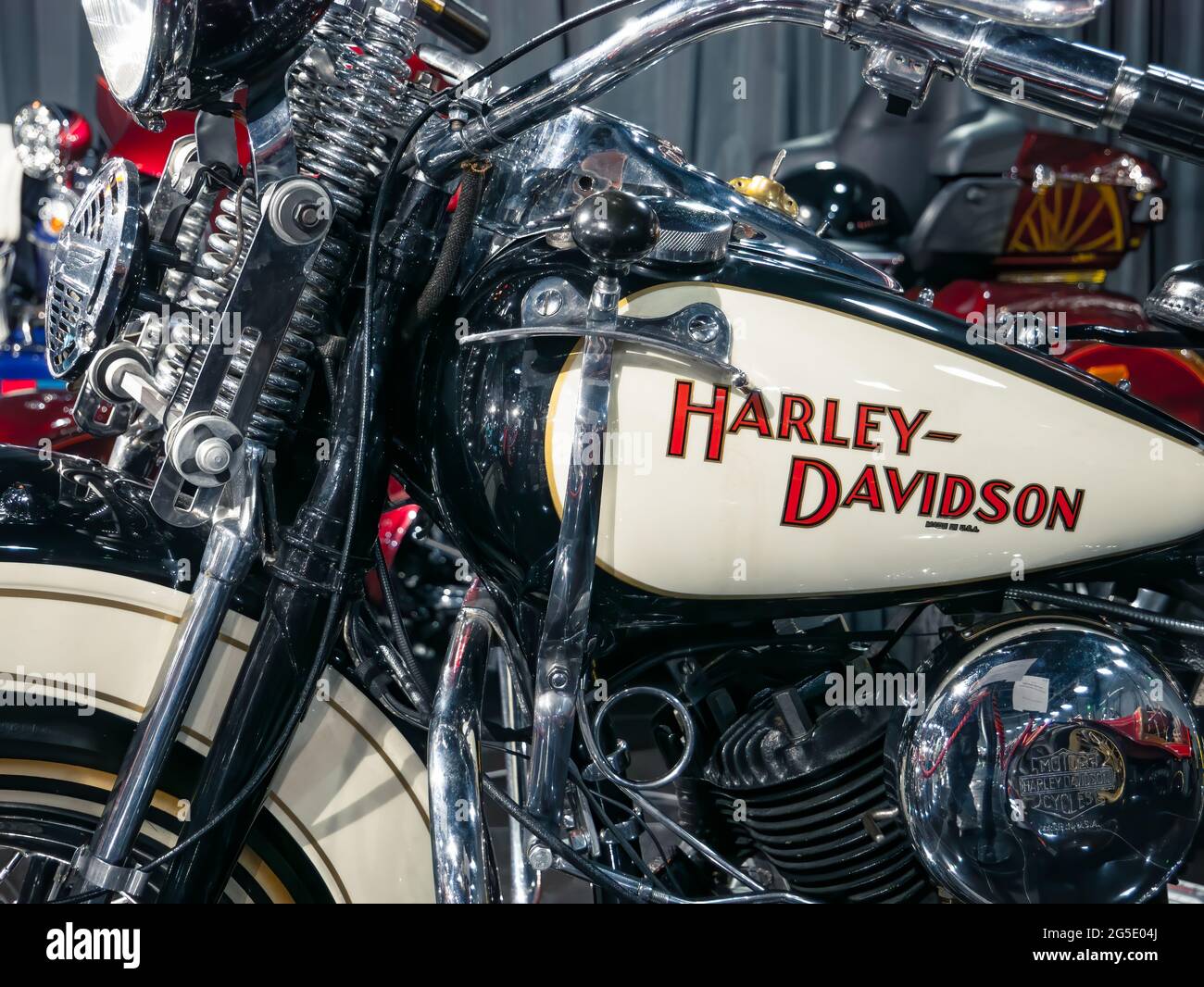 Bucharest, Romania - 05.14.2021: Harley Davidson 739 CC WL from 1941 ...