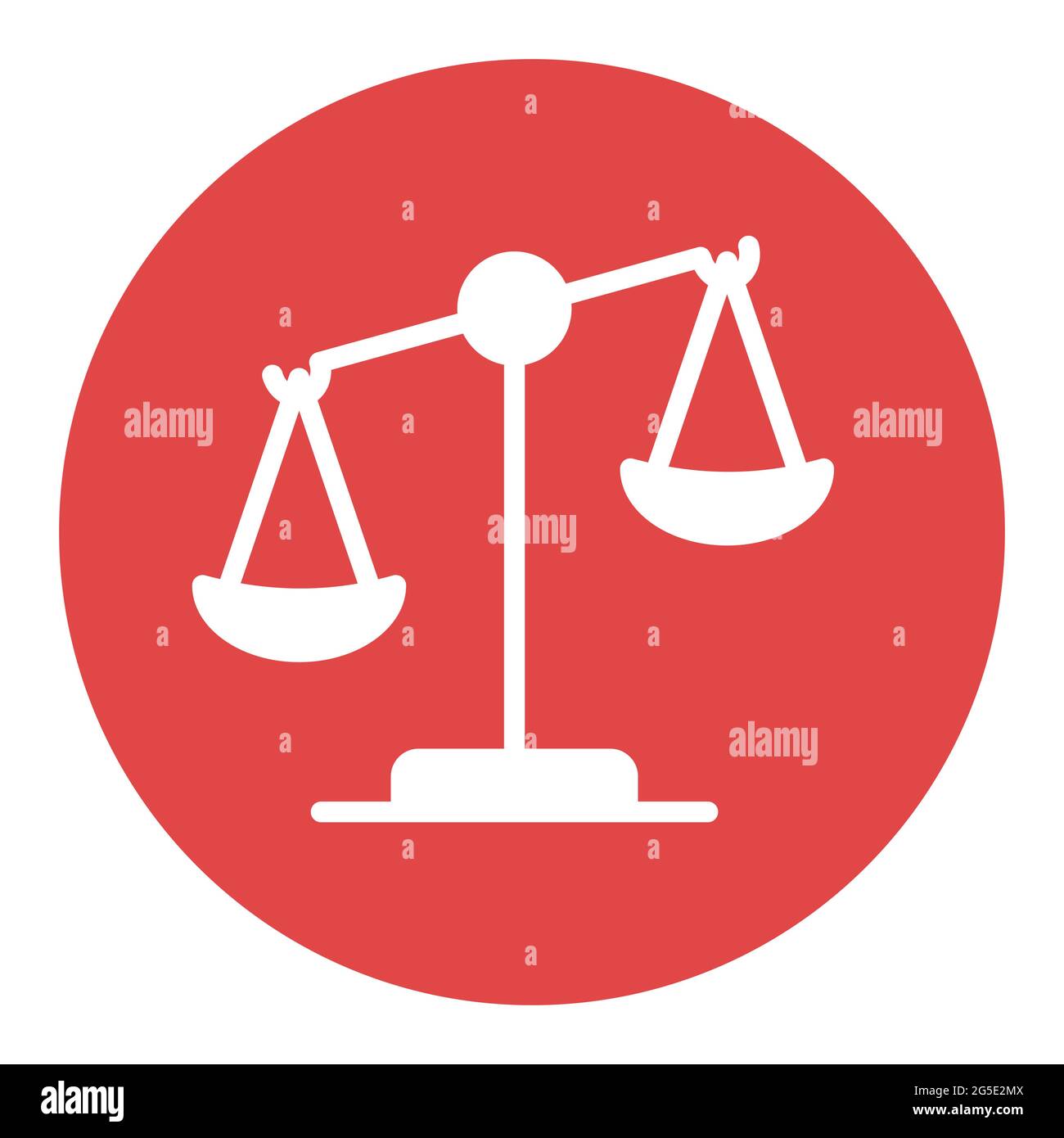Law scale vector white glyph icon, justice outline icon. Graph symbol ...