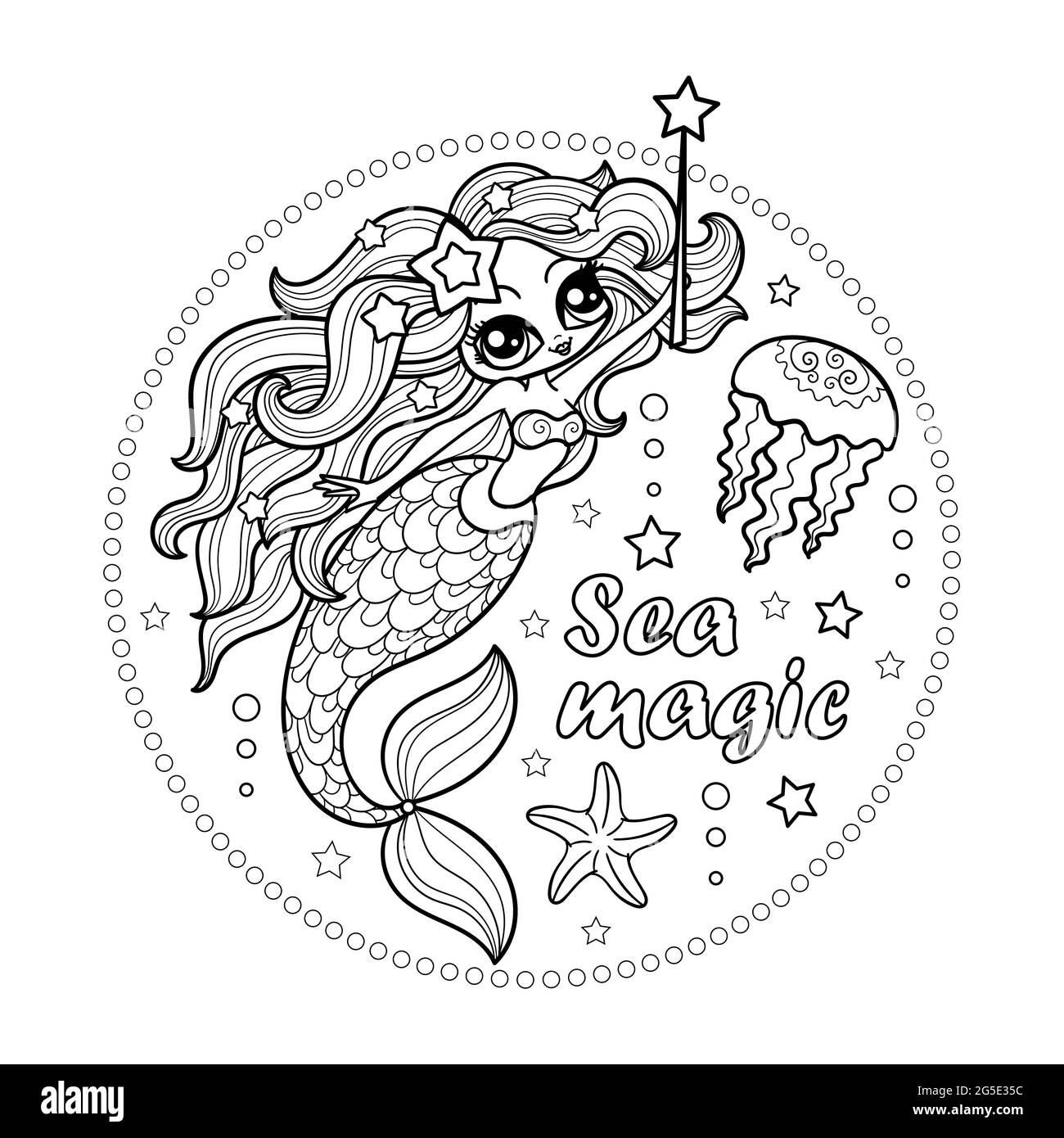 The Little Mermaid Black And White Stock Photos Images Alamy