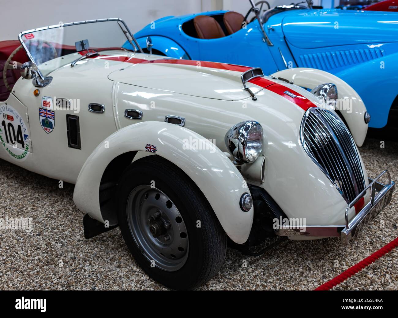 Yeovil, Somerset, UK – June 18 2021. A vintage British race car on ...