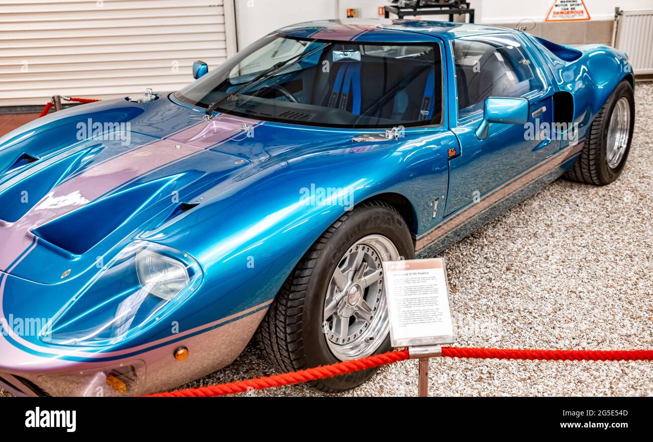 Yeovil, Somerset, UK June 18 2021. The side view of a Ford GT40