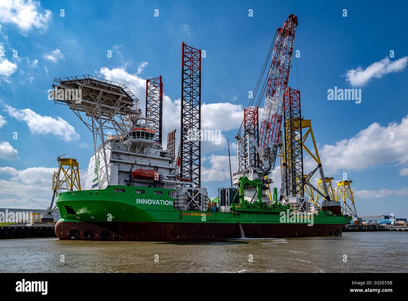 Offshore support vessel Innovation Stock Photo