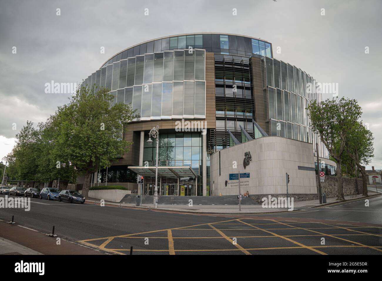 Dublin 8, Dublin City, Ireland, June 11th 2021. Criminal Courts of Justice on Parkgate Street. Stock Photo