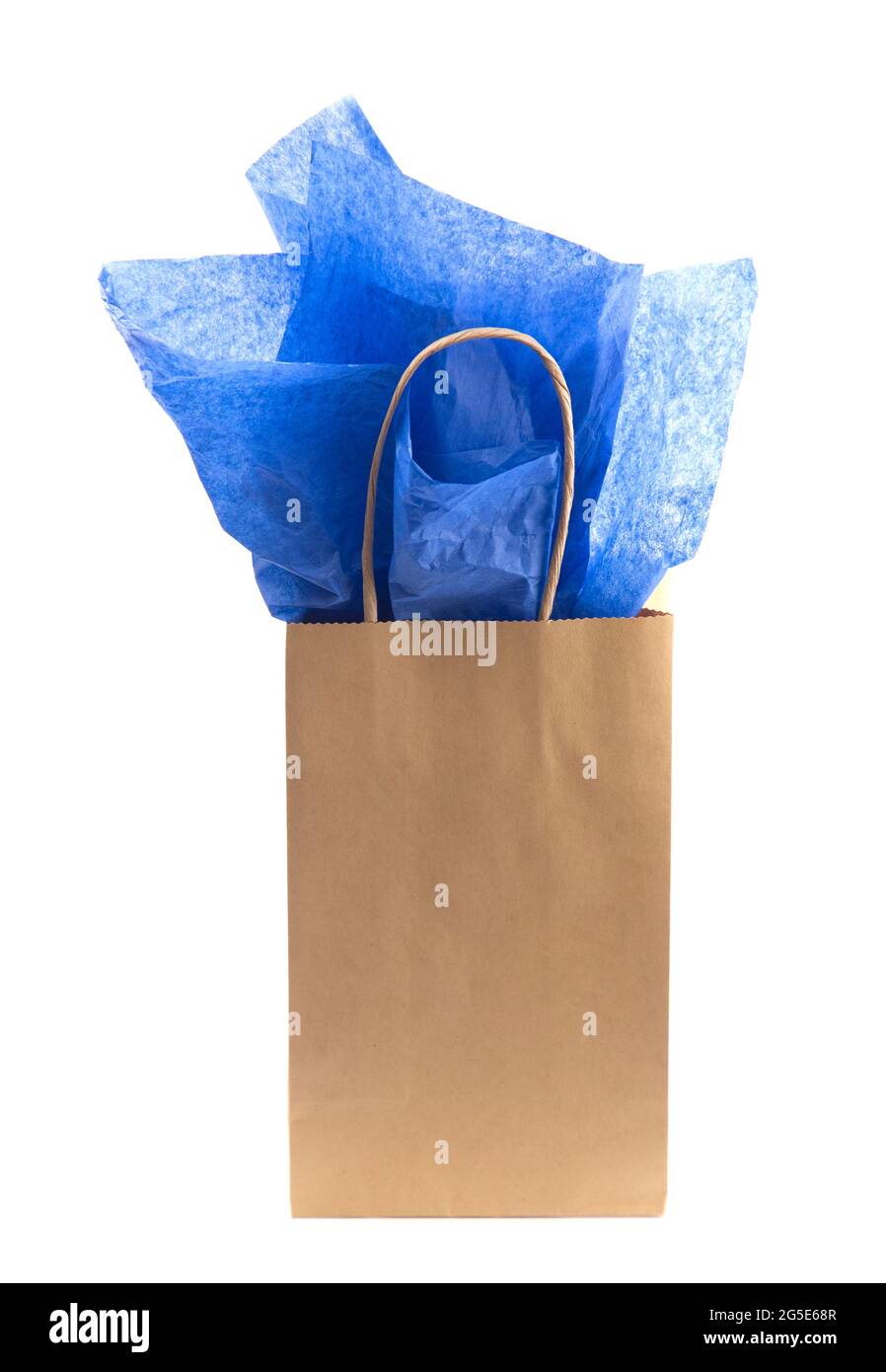 Single Giftbag on a White Background Stock Photo