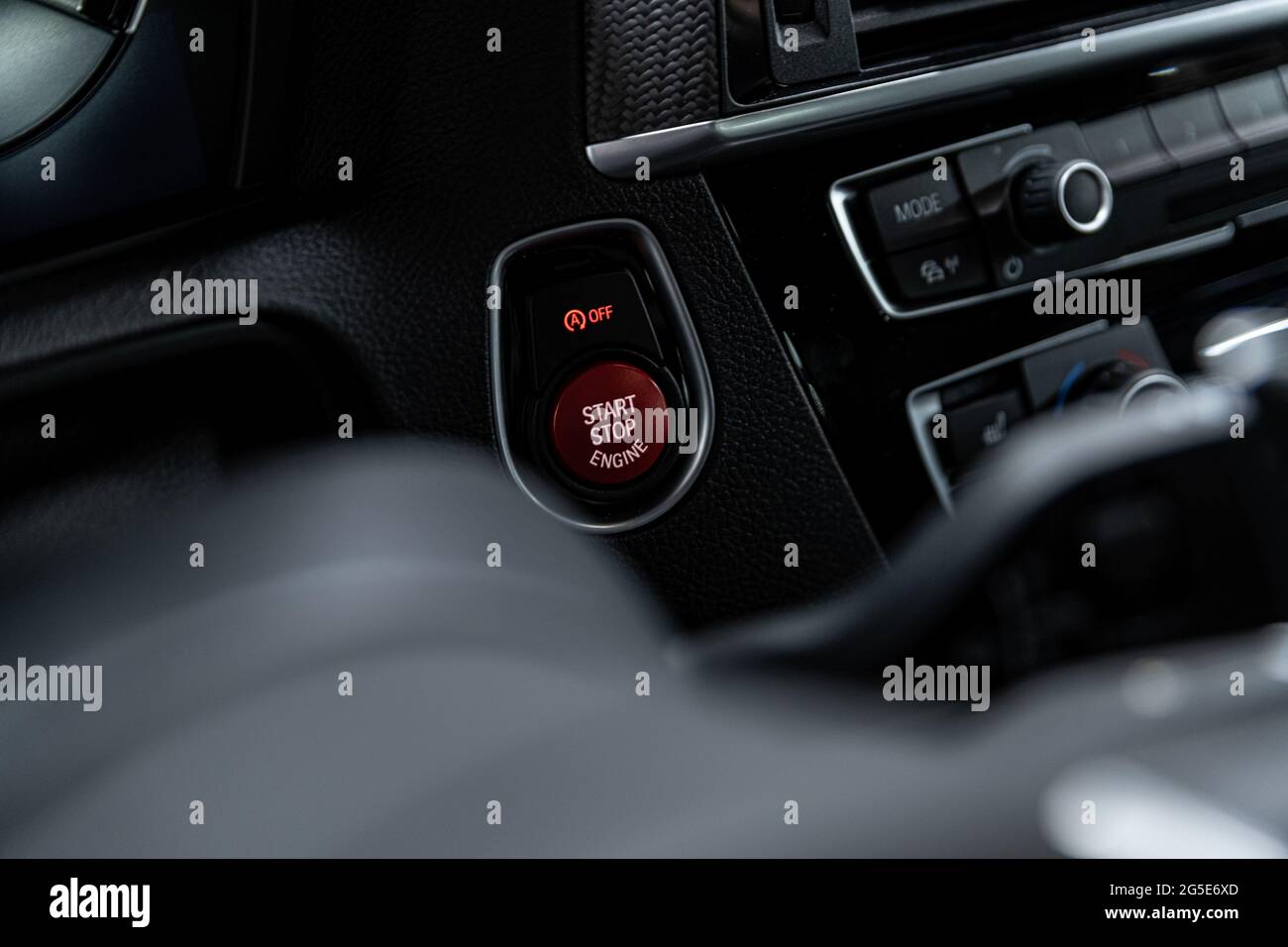 Start and stop car engine starter Stock Photo Alamy