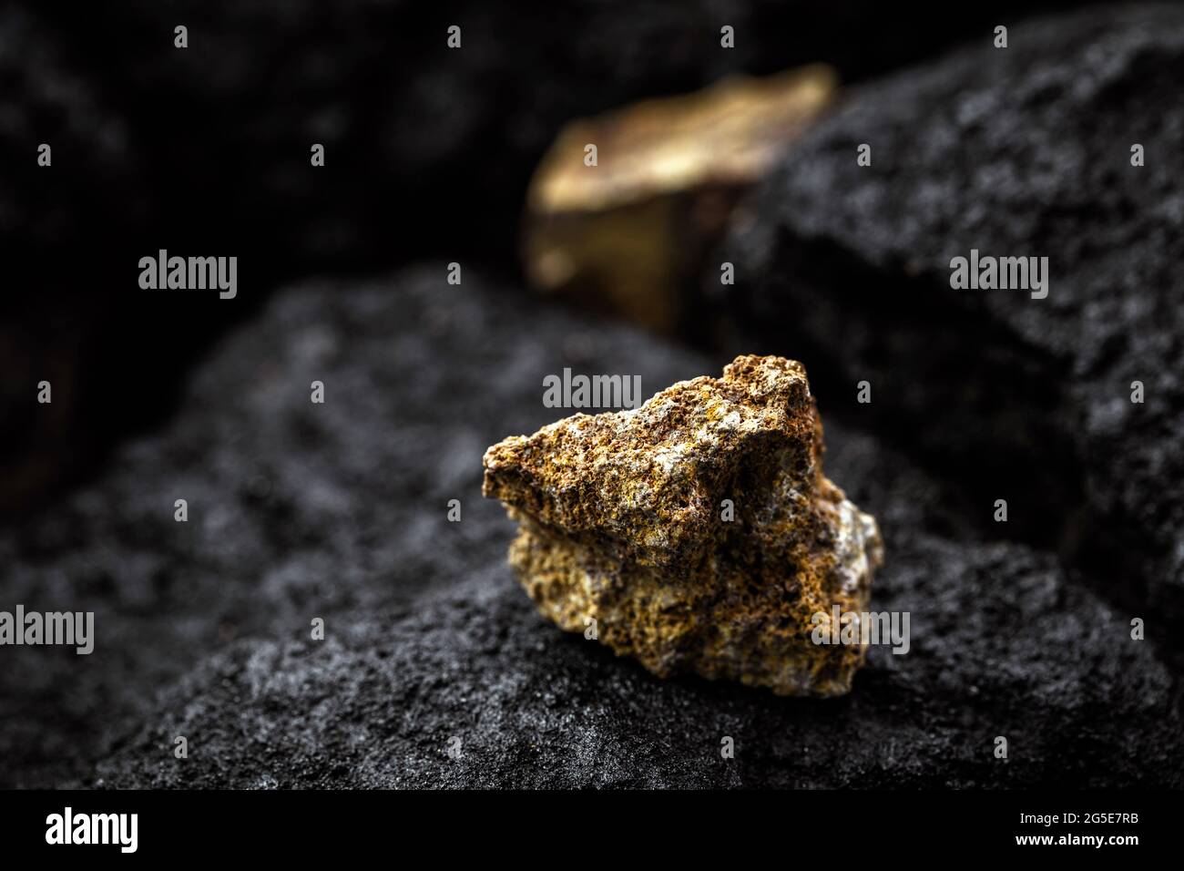 Brazilian bauxite in mine, concept of mineral extraction and aluminum