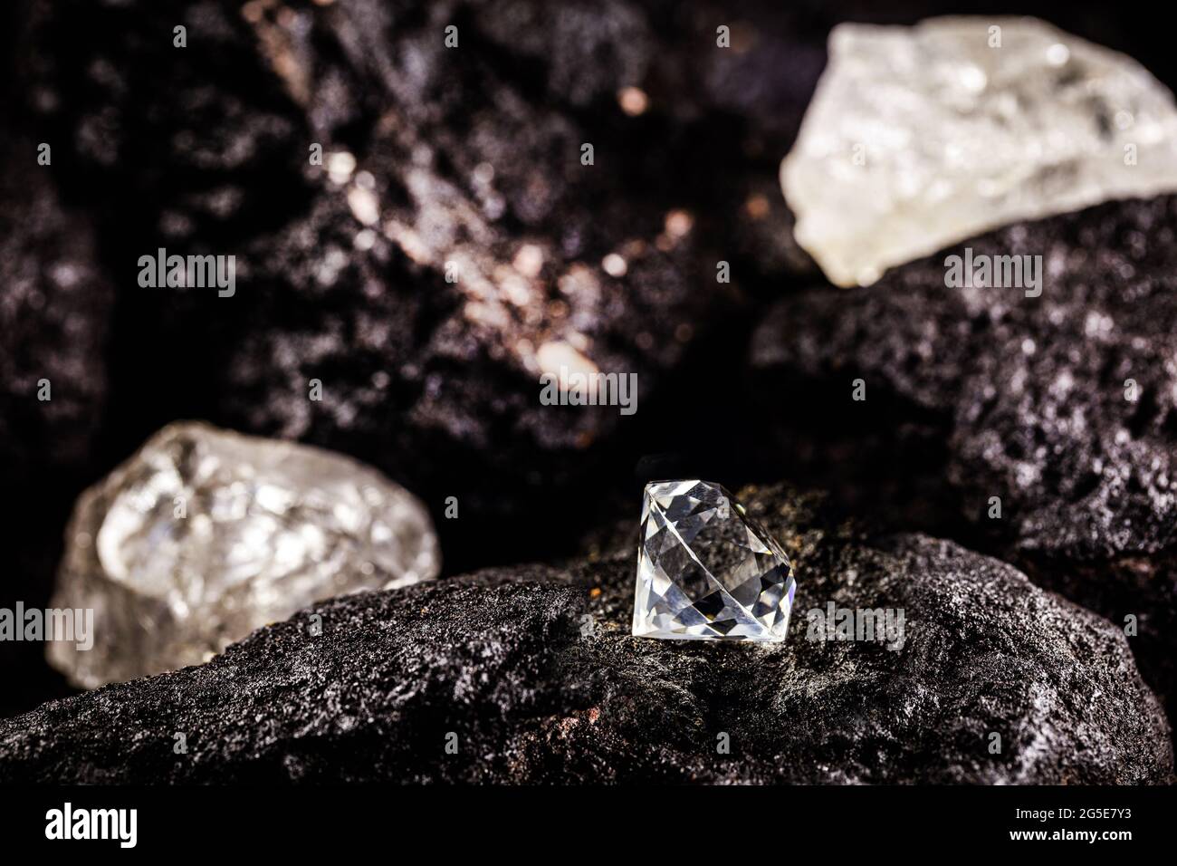 Coal miners shop cut diamond