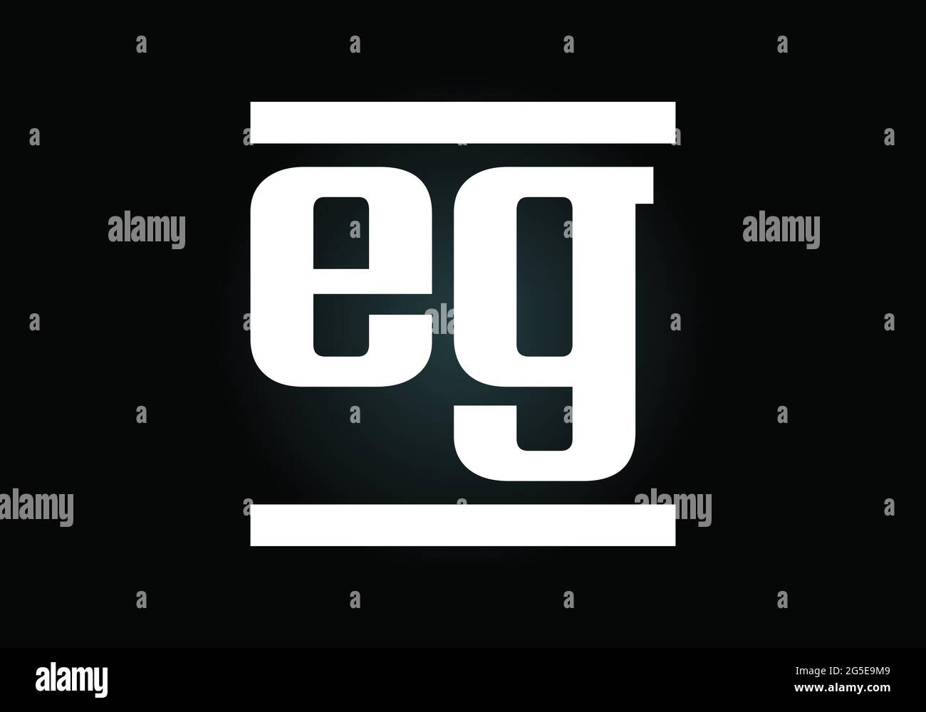 Initial E G Letter Logo With Creative Modern Business Typography Vector ...