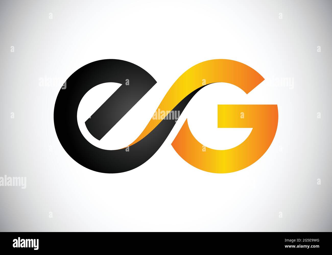 Initial E G Letter Logo With Creative Modern Business Typography Vector ...