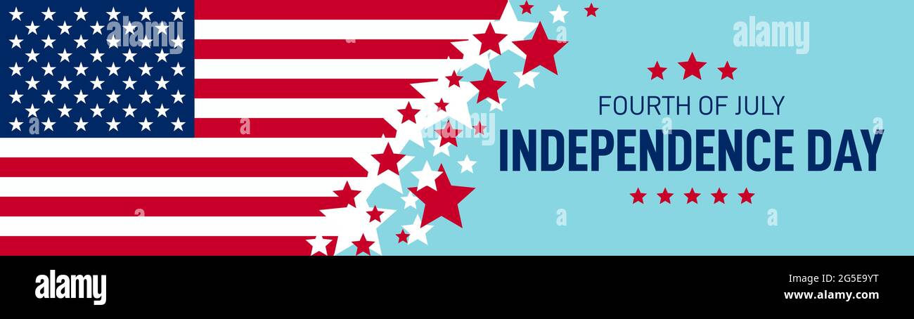 4th of July - USA Independence Day banner background vector ...