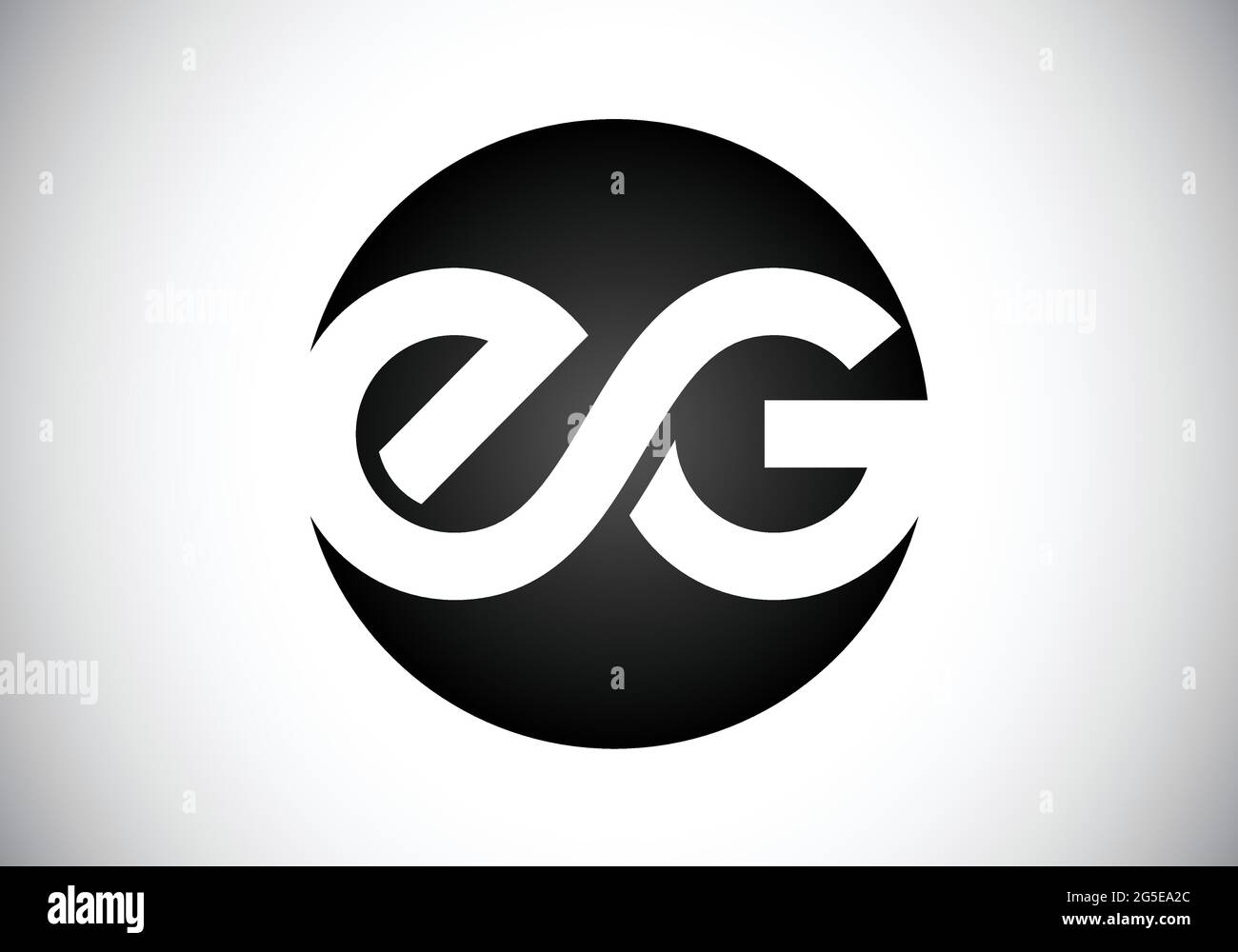 Initial E G Letter Logo With Creative Modern Business Typography Vector