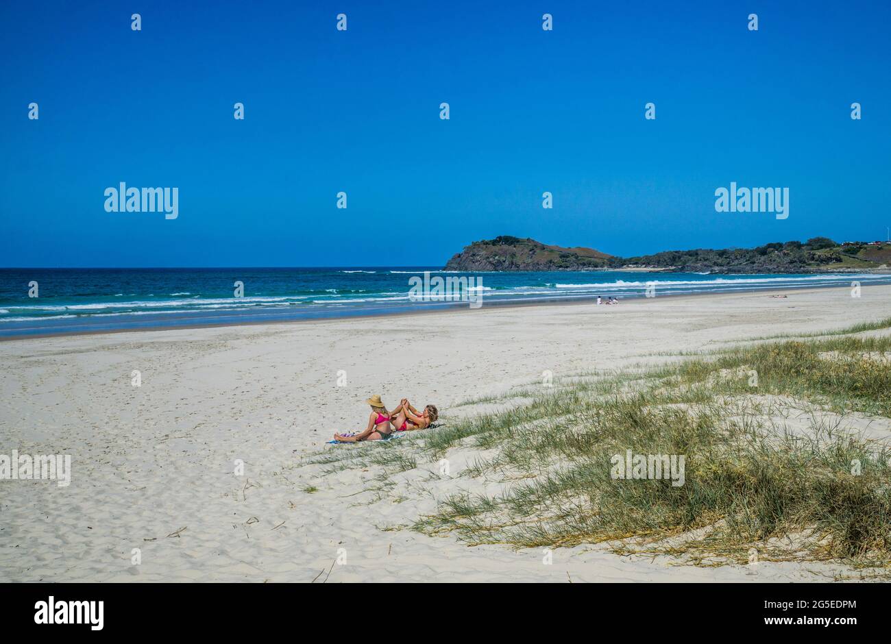 white sandy Cabarita Beach on the New South Wales North Coast, Australia Stock Photo