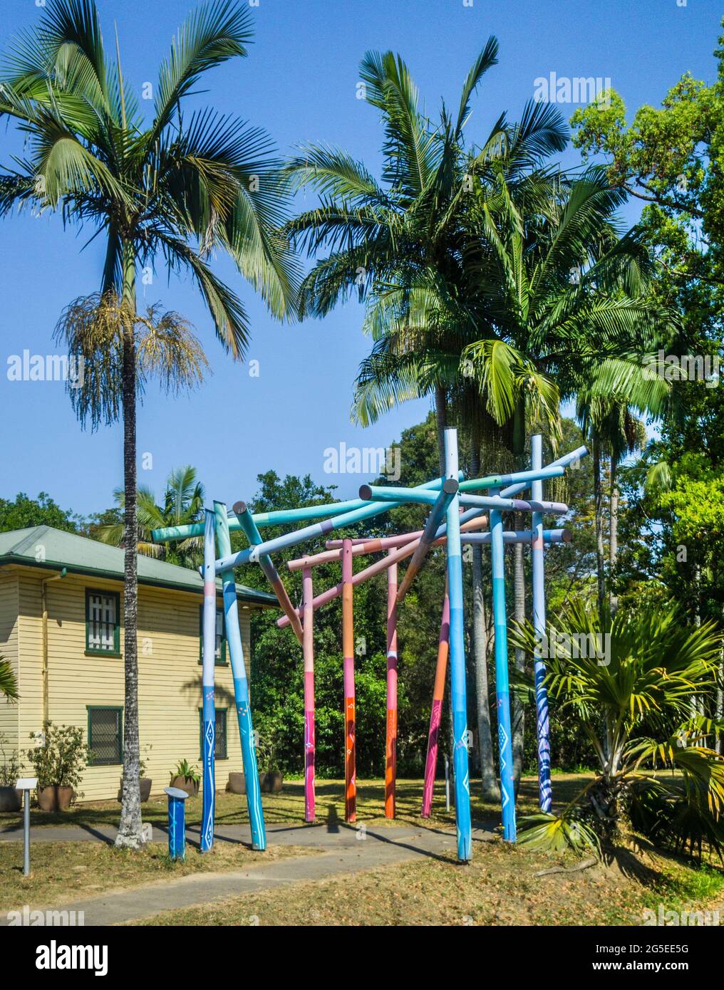 gateway to the Mullumbimby Sculpture Walk, Palm Park, Mullumbimby
