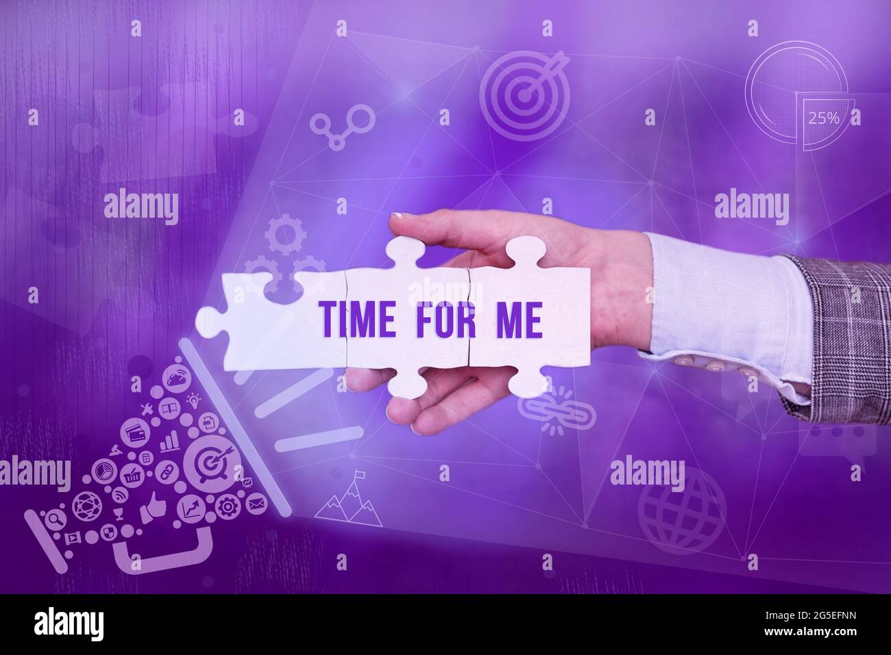 Writing displaying text Time For Me. Internet Concept practice of taking action preserve or improve ones own health Inspirational business technology Stock Photo