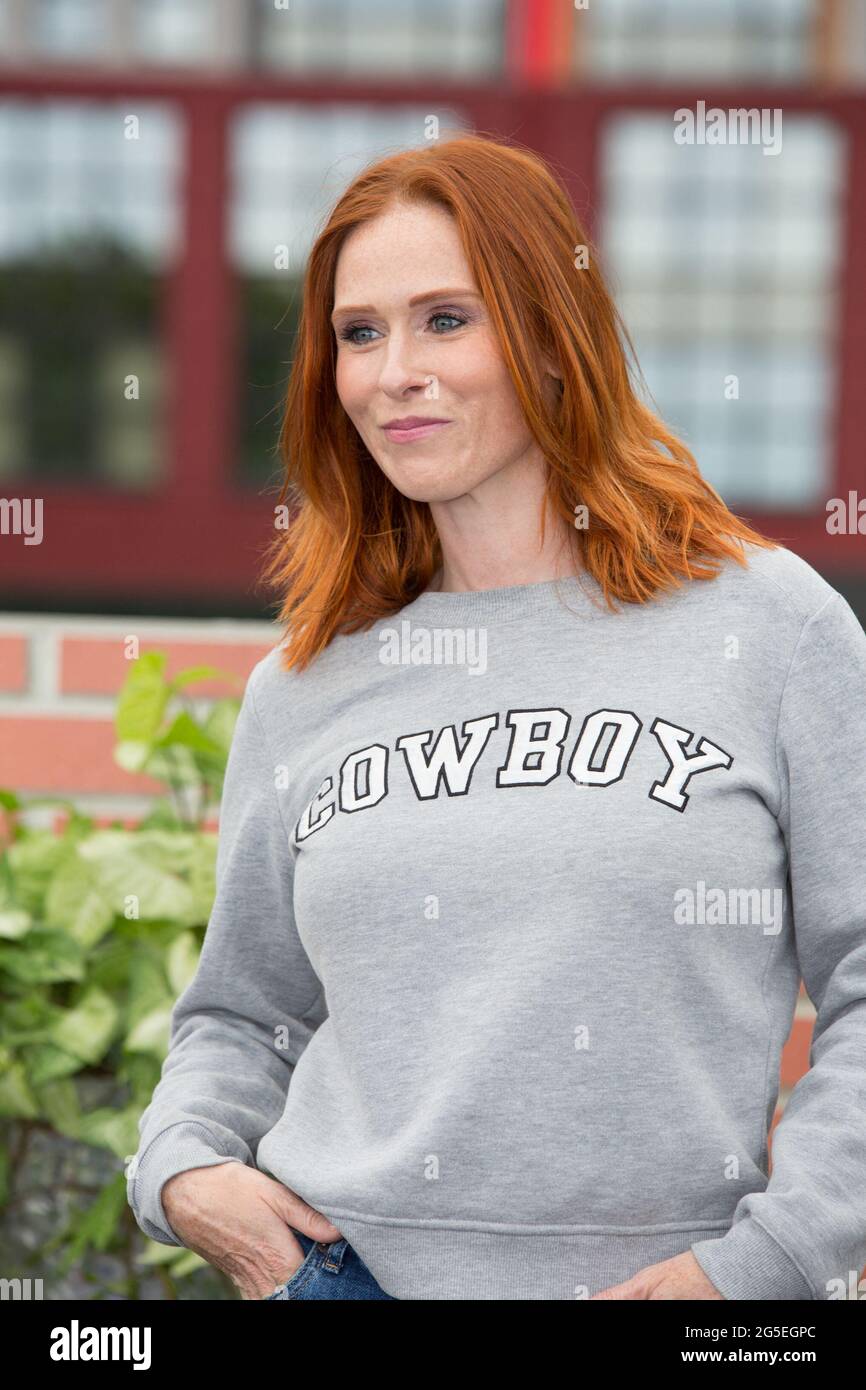 Audrey Fleurot attends the Disney's Hotel New York - The Art of Marvel