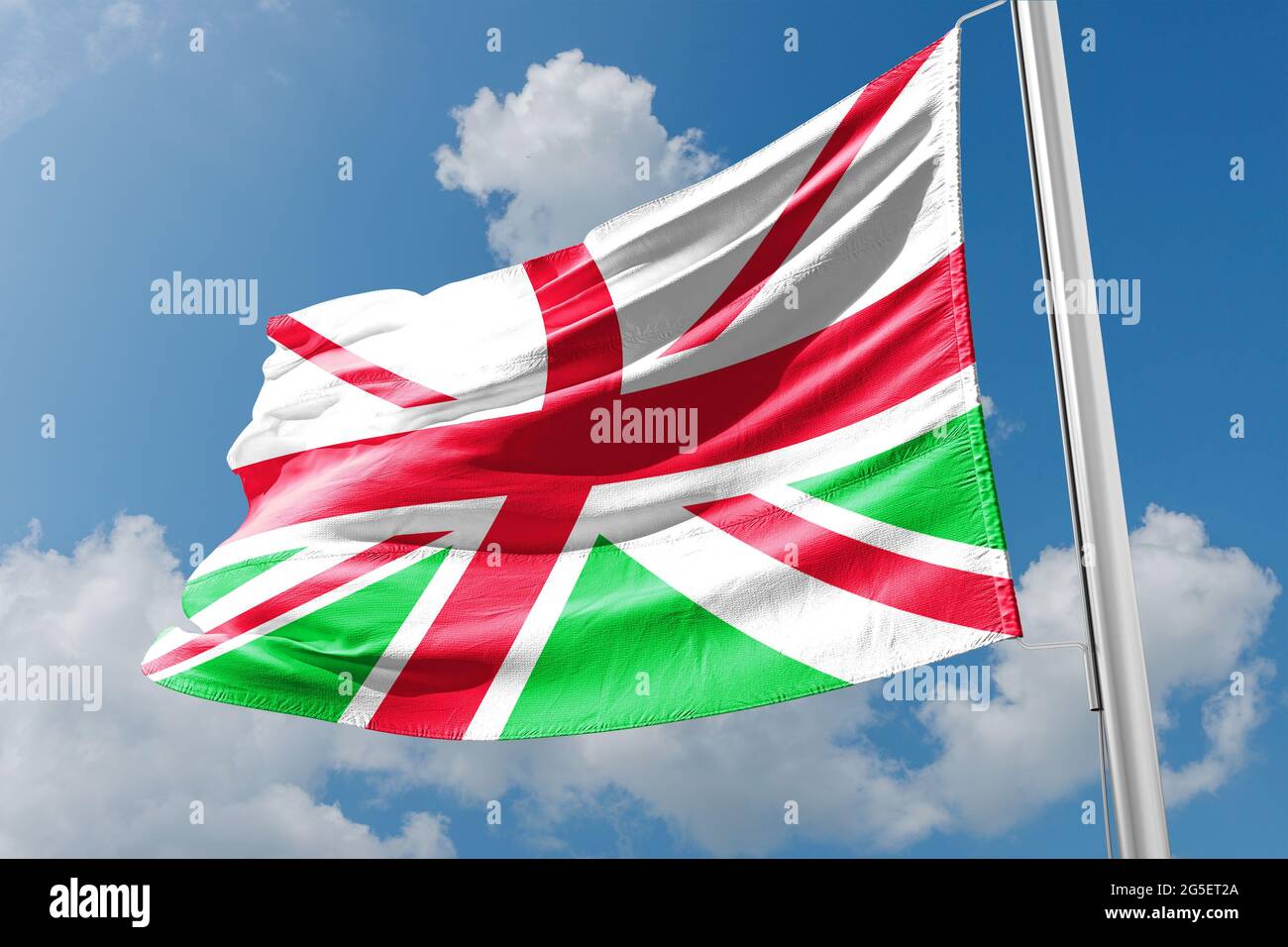 Flag of Great Britain without Scotland Stock Photo