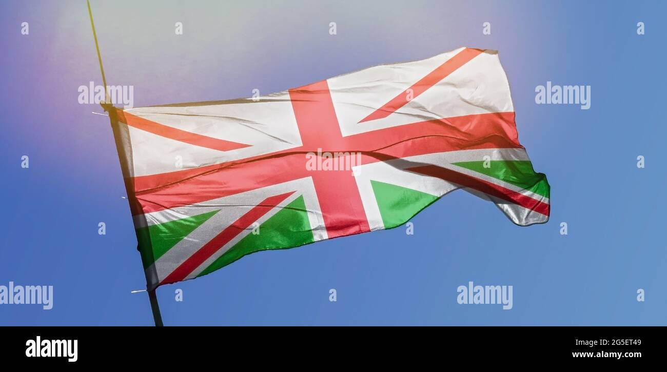 Flag of Great Britain without Scotland Stock Photo