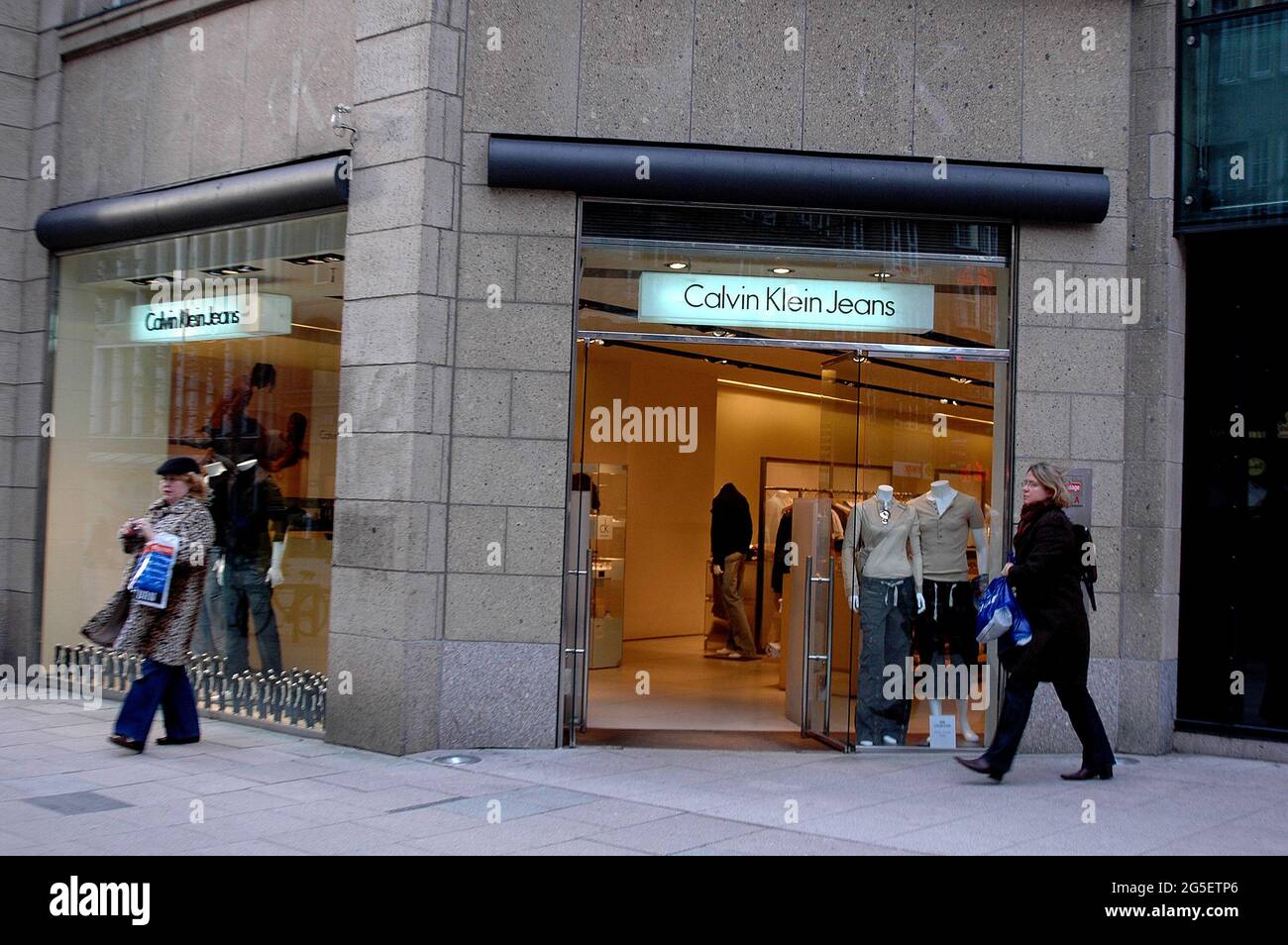 Calvin klein Jeans store in Hamburg Germany March 8,2006 (Photo by Francis  Dean/Dean Pictures Stock Photo - Alamy