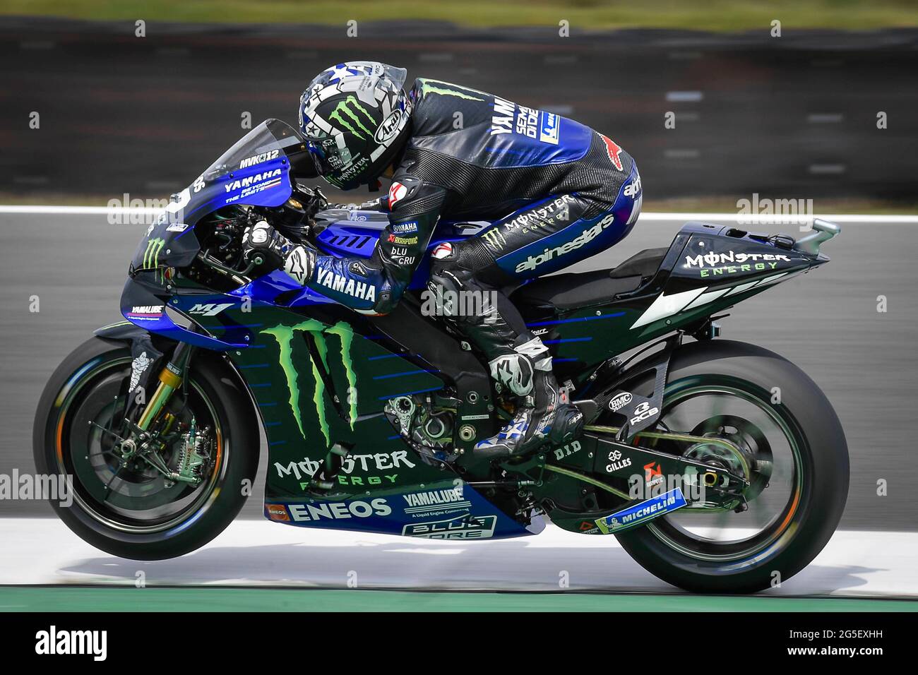 Assen, Netherlands. 26th June, 2021. Qualifying for MotoGP Motul TT Grand  Prix of Assen at Assen circuit, Netherlands, June, 26, 2021 In picture:  Spain Maverick Viñales Clasificacion del Gran Premio Motul TT