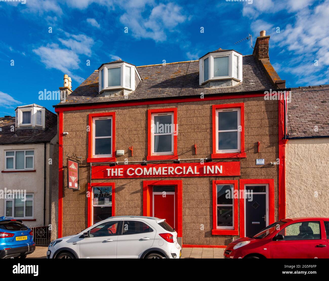 The Commercial Inn pub in the town of Arbroath, Angus, Scotland Stock Photo