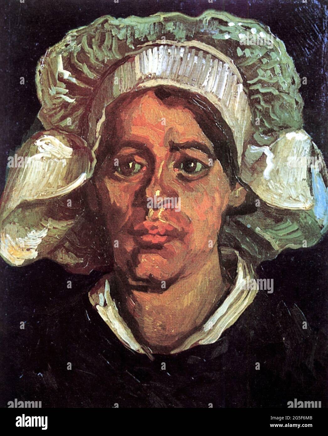 Vincent Van Gogh -  Head Peasant Woman with White Cap 1885 5 1885 Stock Photo