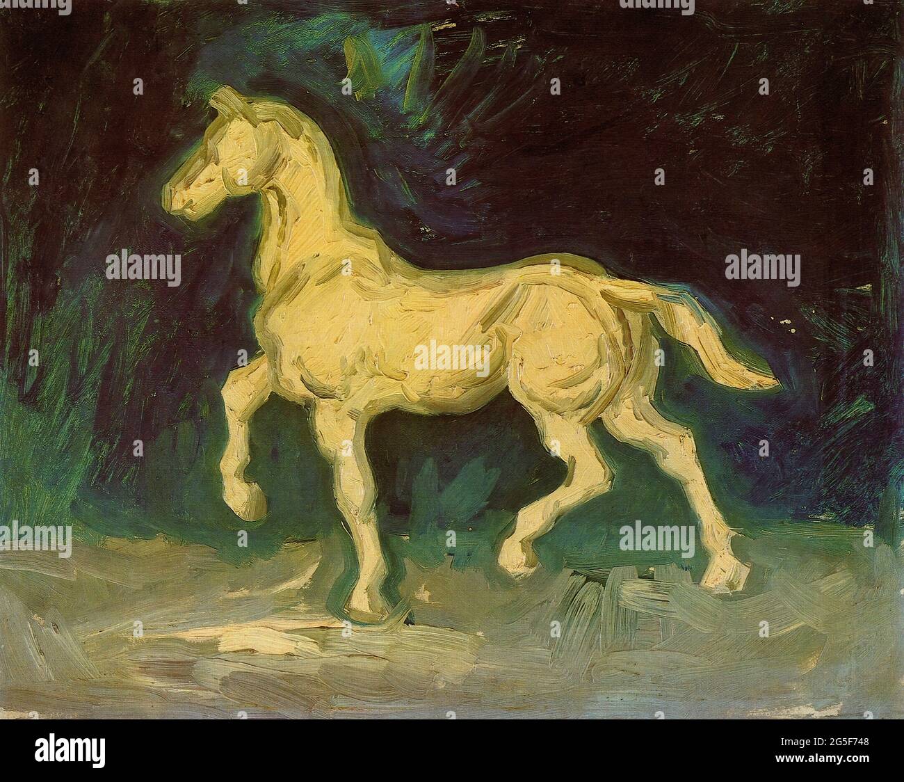 Vincent Van Gogh -  Plaster Statuette Horse 1886 Stock Photo