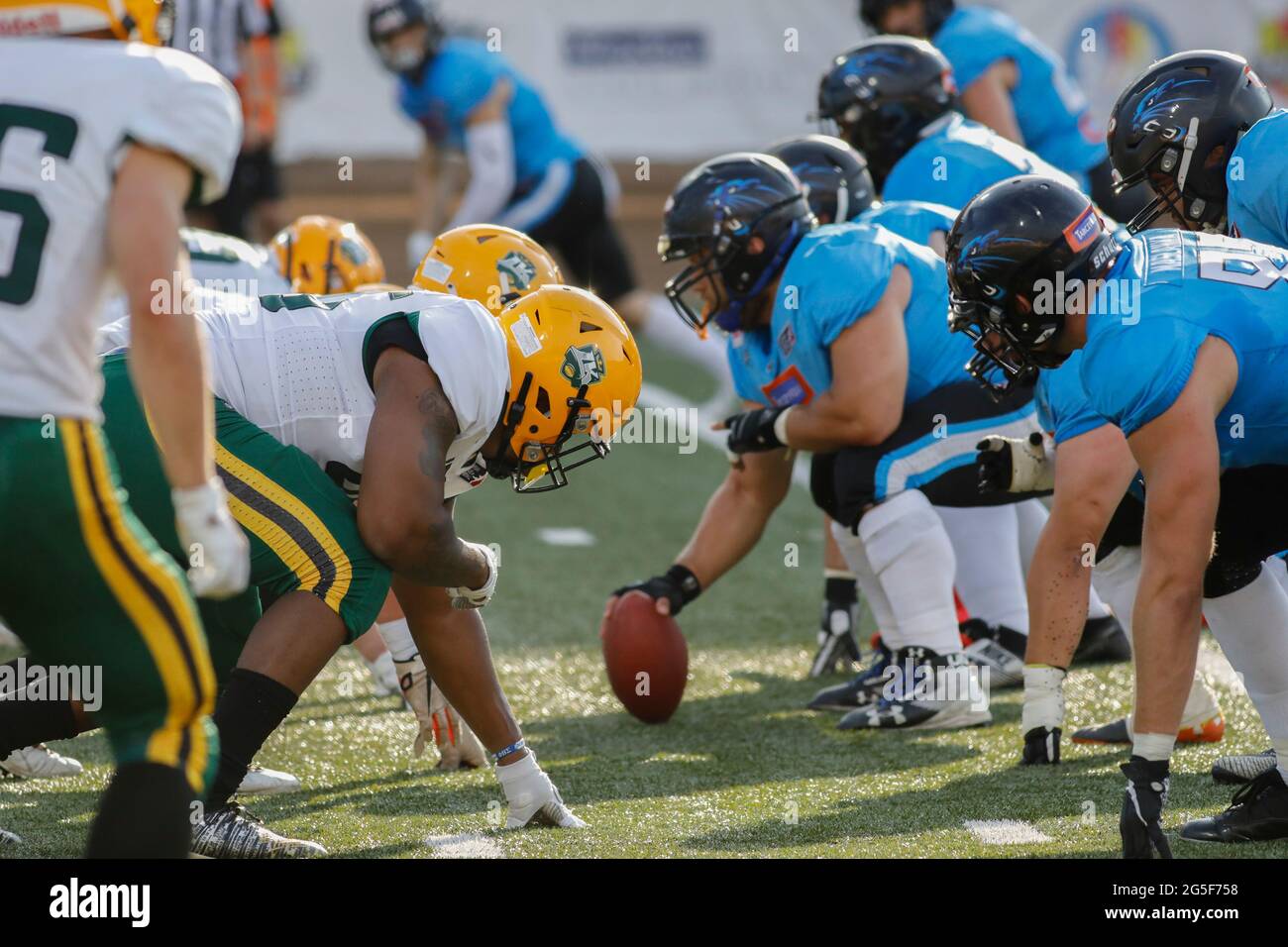 File:American football match Panthers Wroclaw vs Swarco Raiders  inauguration of reneved Olympic Stadium in Wroclaw 2017 P21.jpg - Wikimedia  Commons