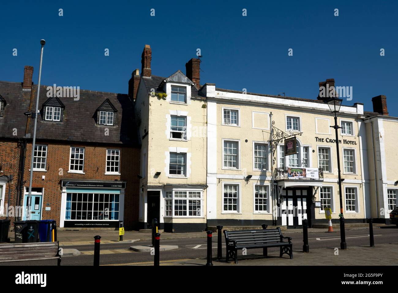 The Crown Hotel in Market Place, Brackley, Northamptonshire, England